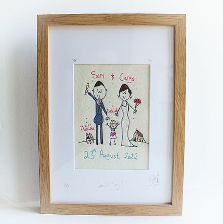 personalised wedding picture